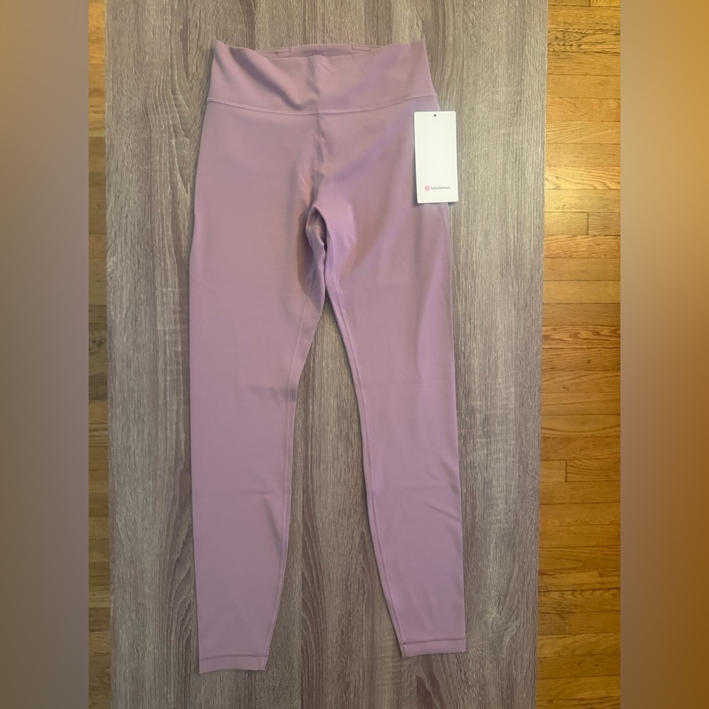 Lululemon Groove High Rise Ribbed Panel Tight/Leggings. 28”. Sz 8. Lavender Lux. - Picture 4 of 12